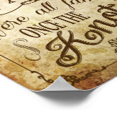 Poster Symbole de mariage vintage (Coin)