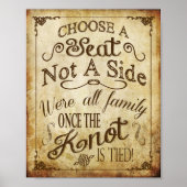 Poster Symbole de mariage vintage (Devant)