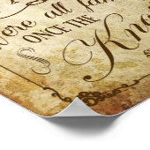 Poster Symbole de mariage vintage (Coin)