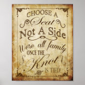 Poster Symbole de mariage vintage (Devant)