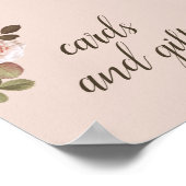 Poster Symbole de mariage vintage Rose Favor (Coin)