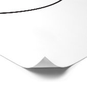 Poster Symbole de musique infini (Coin)