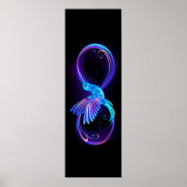 Poster Symbole de Neon Infinity par Glowing Hummingbird (Devant)