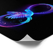 Poster Symbole de Neon Infinity par Glowing Hummingbird (Coin)
