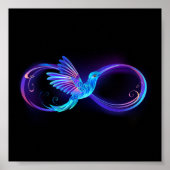 Poster Symbole de Neon Infinity par Glowing Hummingbird (Devant)