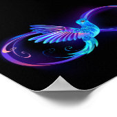 Poster Symbole de Neon Infinity par Glowing Hummingbird (Coin)