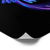 Poster Symbole de Neon Infinity par Glowing Hummingbird (Coin)