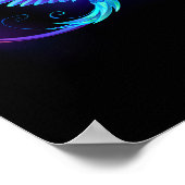 Poster Symbole de Neon Infinity par Glowing Hummingbird (Coin)