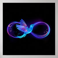 Symbole de Neon Infinity par Glowing Hummingbird