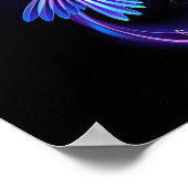 Poster Symbole de Neon Infinity par Glowing Hummingbird (Coin)