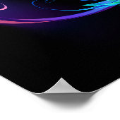 Poster Symbole de Neon Infinity par Glowing Hummingbird (Coin)