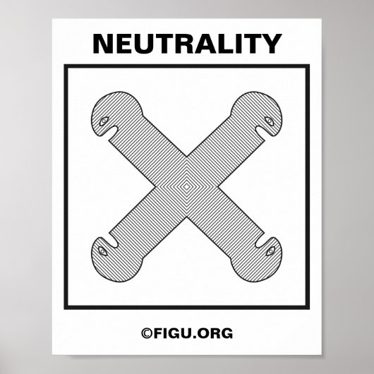 Poster Symbole de neutralité (Devant)