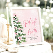 Poster Symbole de Noël Arbre de Noël des vaches roses