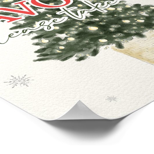 Poster Symbole de Noël d'hiver (Coin)