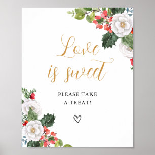 Poster Symbole de Noël L'amour hivernal est doux