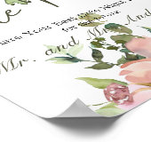 Poster Symbole de nuit Eggshell et Blush (Coin)