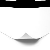 Poster Symbole de paix noir rétro (Coin)