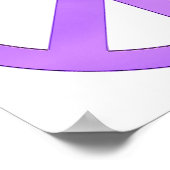 Poster Symbole de paix violet lavande (Coin)