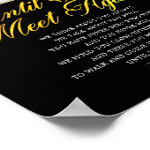 Poster Symbole de poème pour les funérailles commémorativ (Coin)