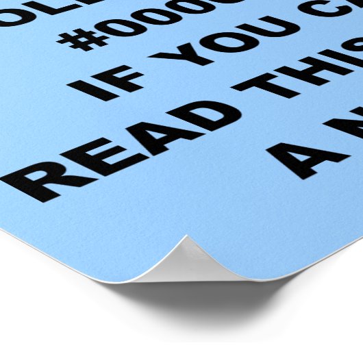 Poster Symbole de Poésie Geek nerd Funny (Coin)