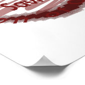 Poster Symbole de poisson Jésus Sauveur (Coin)