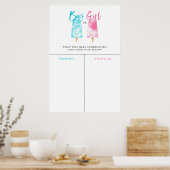 Poster Symbole de prédiction de la révélation de genre de (Cuisine)