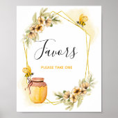 Poster Symbole de préférence Abeille Botanique (Devant)