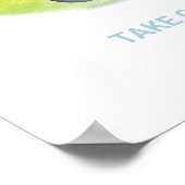 Poster Symbole de préférence du thème de golf (Coin)