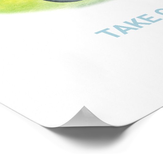 Poster Symbole de préférence du thème de golf (Coin)