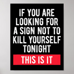 Poster Symbole de prévention du suicide