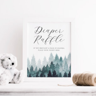 POSTER SYMBOLE DE RÂLE DE REQUÊTE DE FORÊT MISÉ