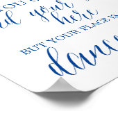 Poster Symbole de réception de mariage aux fleurs violett (Coin)