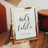 Poster Symbole de réception de mariage de table pour enfa