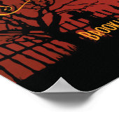 Poster Symbole de réception de mariage d'Halloween noir I (Coin)