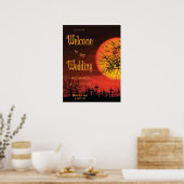 Poster Symbole de réception de mariage d'Halloween noir I (Cuisine)