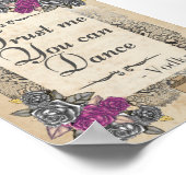 Poster Symbole de réception de mariage rustique (Coin)