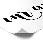 Poster Symbole de réception du livre d'hôtes Silver Confe (Coin)