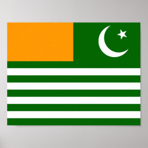 Poster symbole de région de province de drapeau de pays