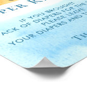 Poster SYMBOLE DE REQUÊTE Baby shower Sun (Coin)