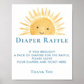 Poster SYMBOLE DE REQUÊTE Baby shower Sun (Devant)