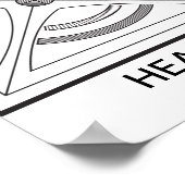 Poster Symbole de santé (Coin)