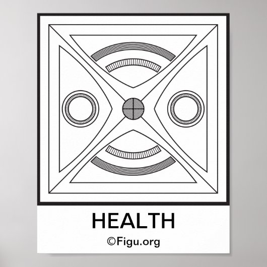 Poster Symbole de santé (Devant)
