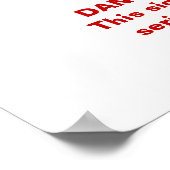 Poster Symbole de santé et de sécurité amusant (Coin)