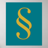 Poster Symbole de section d'art mural d'une entreprise ju (Devant)