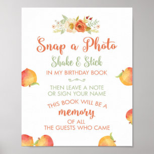 Poster Symbole de Selfie Photo Sweet As A Peach