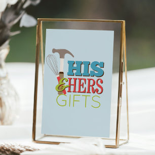 Poster Symbole de ses & Hers Hammer Whisk Couple Shofts