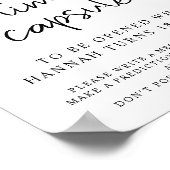 Poster SYMBOLE DE TEMPS DU Baby shower Empreinte de léopa (Coin)