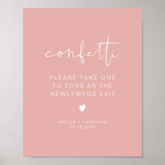 Poster SYMBOLE DE TOSTE DE CONFET DE ressort rose Pastel (Devant)