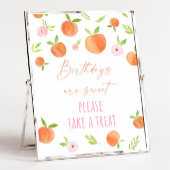 Poster Symbole de traitement de l'anniversaire de la Pêch