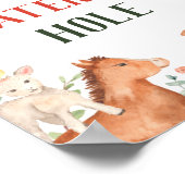 Poster Symbole de trou d'eau pour animaux de ferme (Coin)